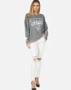 Store Flora Bone Diamond Women Long Sleeve