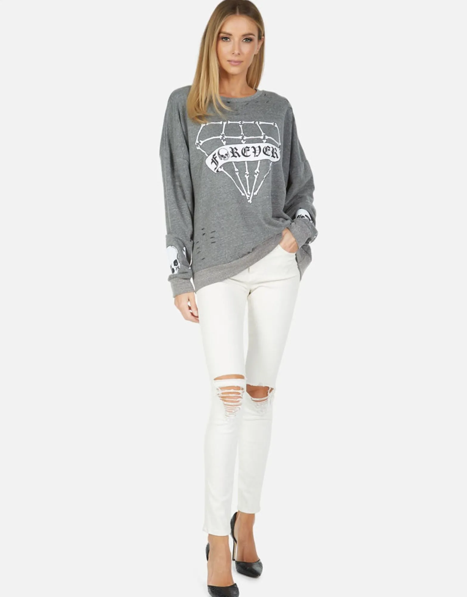 Store Flora Bone Diamond Women Long Sleeve
