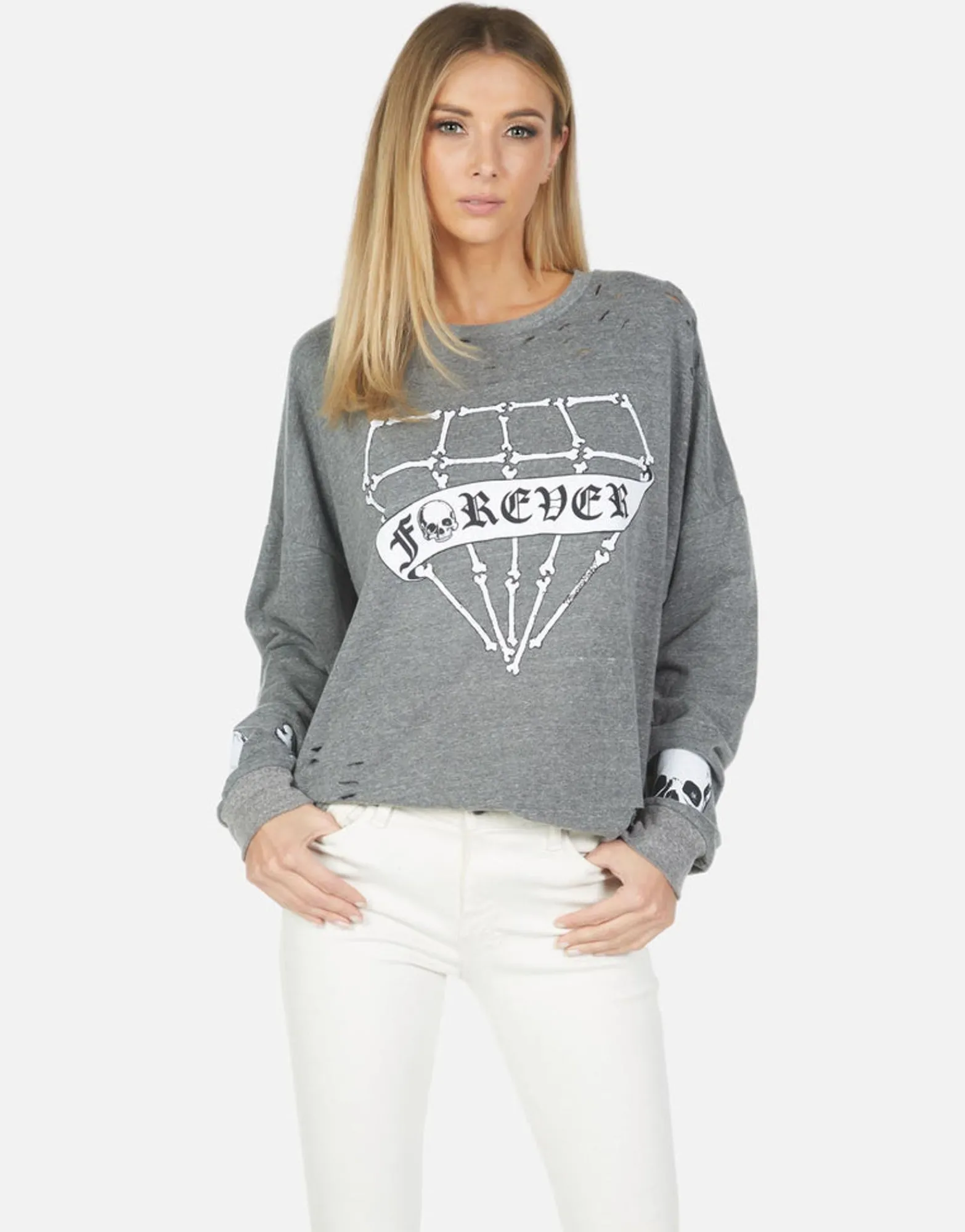 Store Flora Bone Diamond Women Long Sleeve