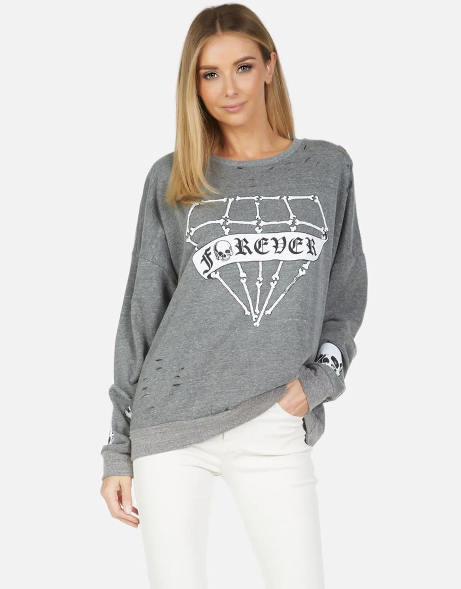 Store Flora Bone Diamond Women Long Sleeve