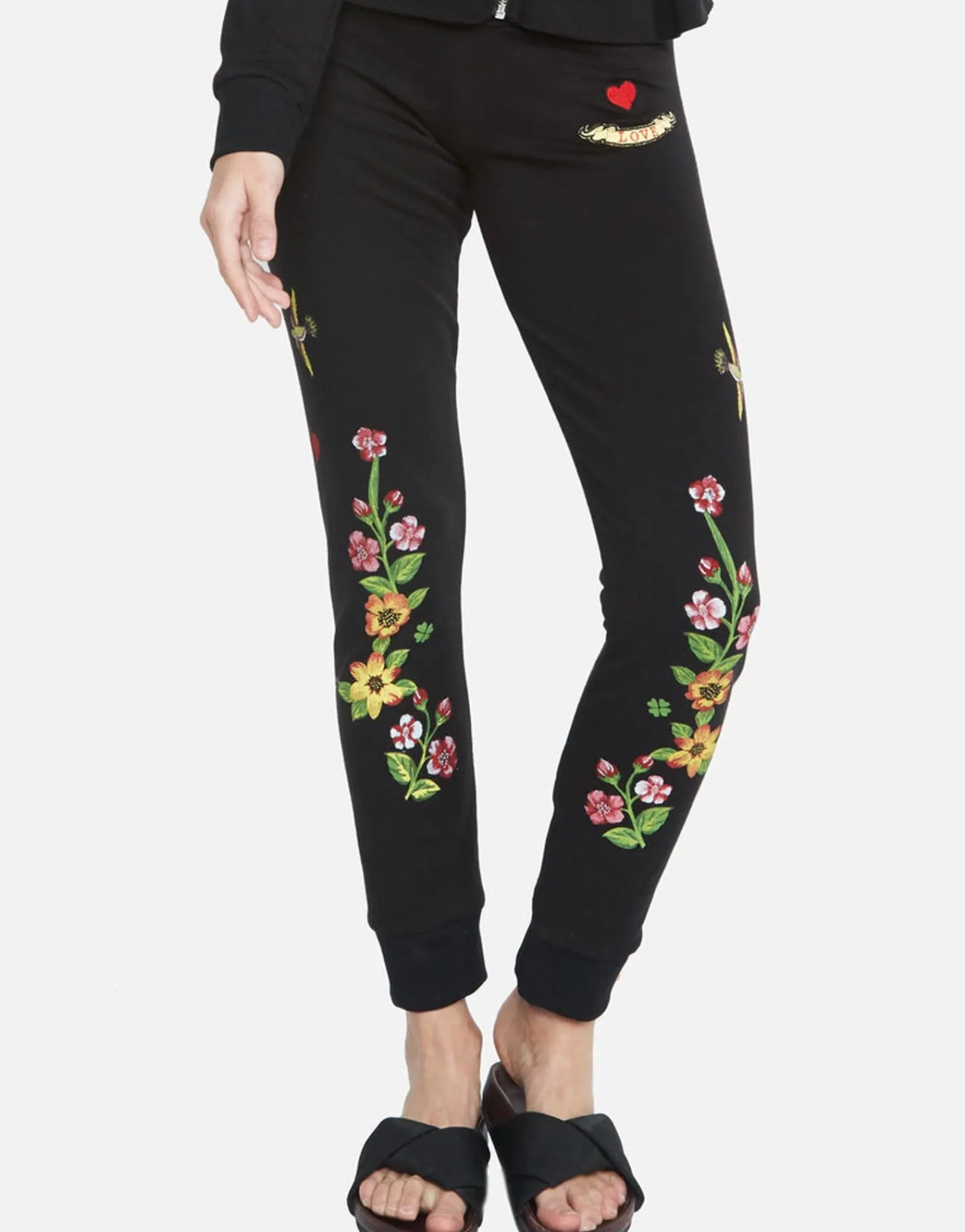 Best Floral Love Lounge Sweatpant W/ Cuff | Jess By Women Long Sweatpants