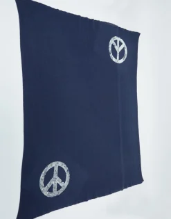 Clearance Foil Vintage Peace Cashmere Blanket Limited Edition W/ Custom Box Women Sweaters & Knits