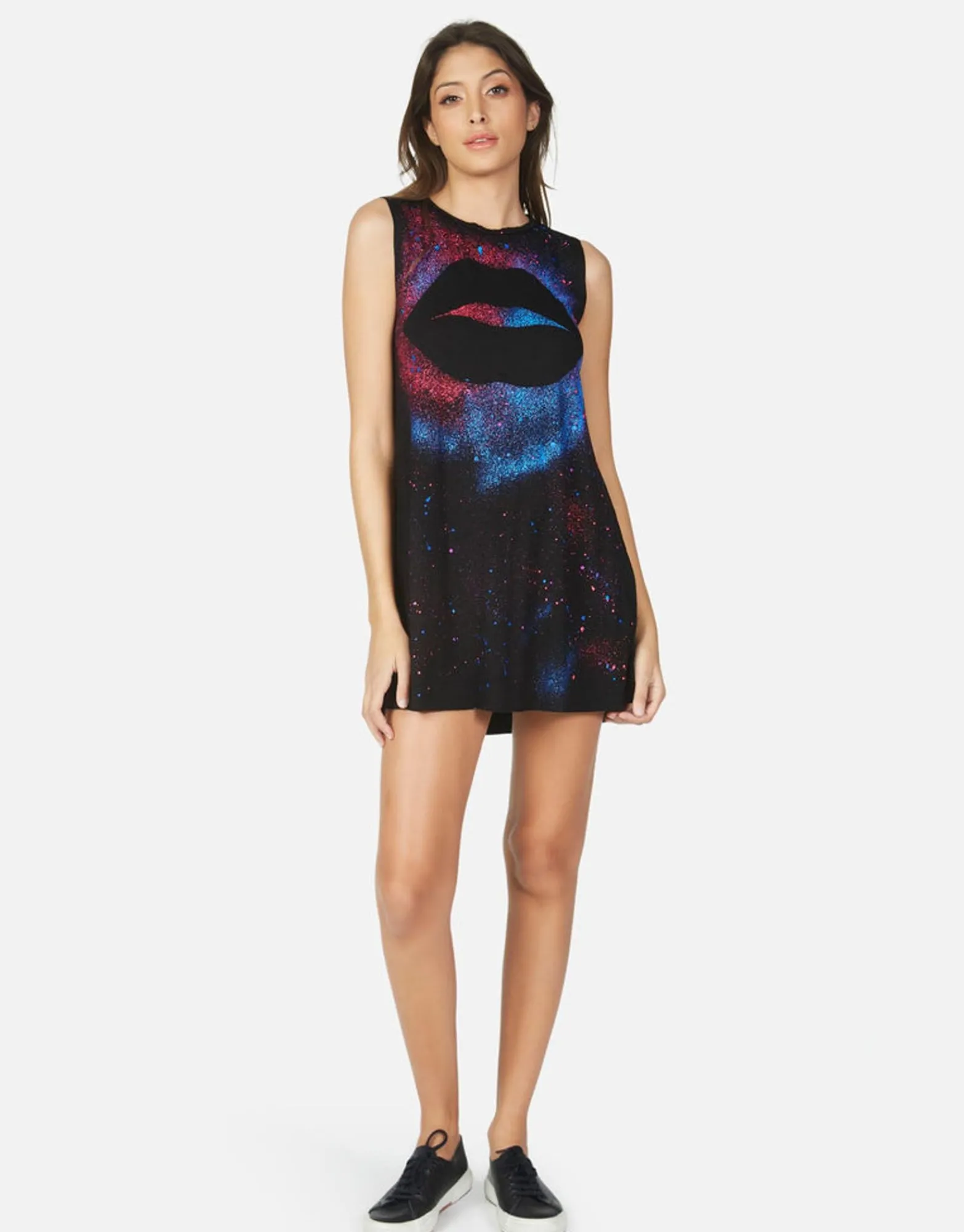 Outlet Galaxy Lip Sleeveless Mini Dress | Deanna By Women Dresses