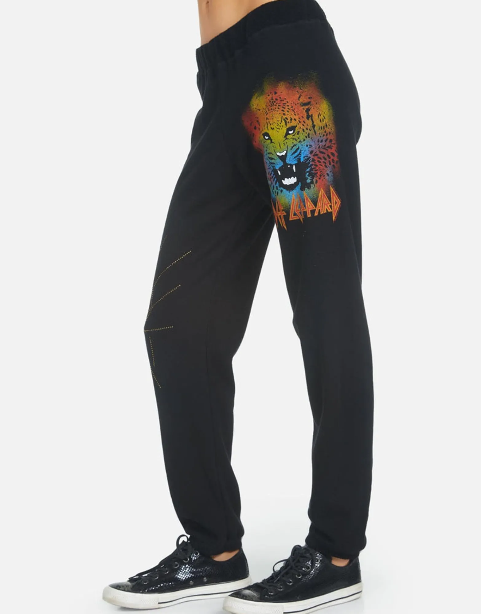 Fashion Gia Def Leppard Leopard Women Long Sweatpants