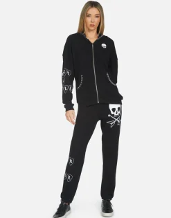 Flash Sale Gia Music Skull Women Long Sweatpants