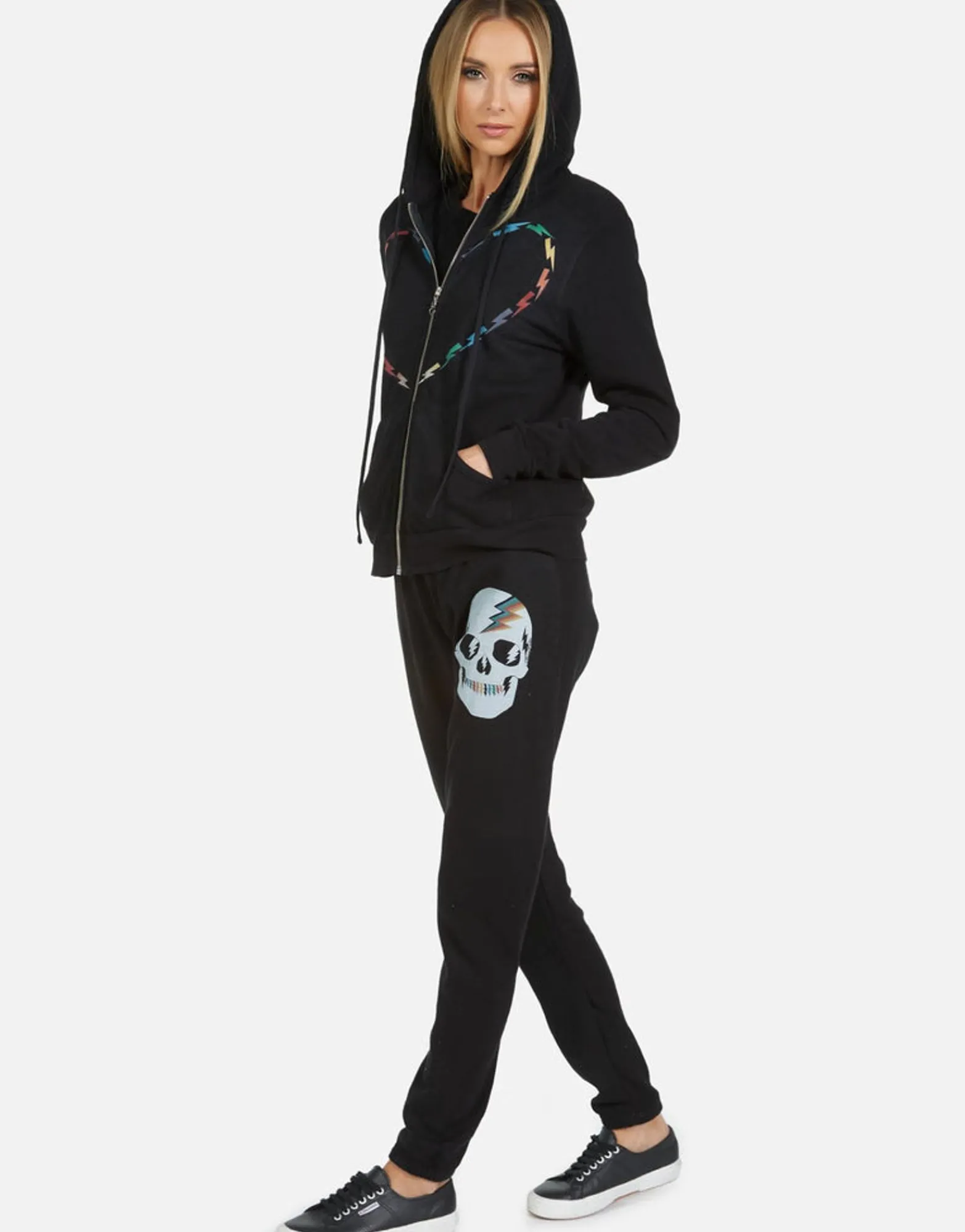 Fashion Gia Rainbow Skull Women Long Sweatpants