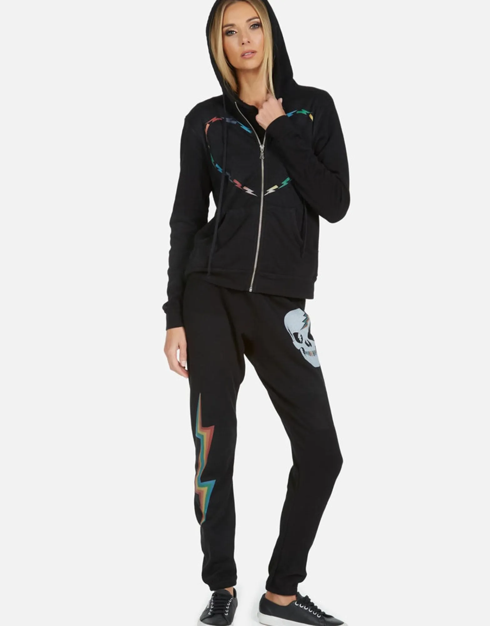 Fashion Gia Rainbow Skull Women Long Sweatpants