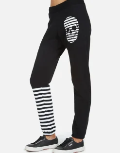Cheap Gia Stripe Skull Women Long Sweatpants