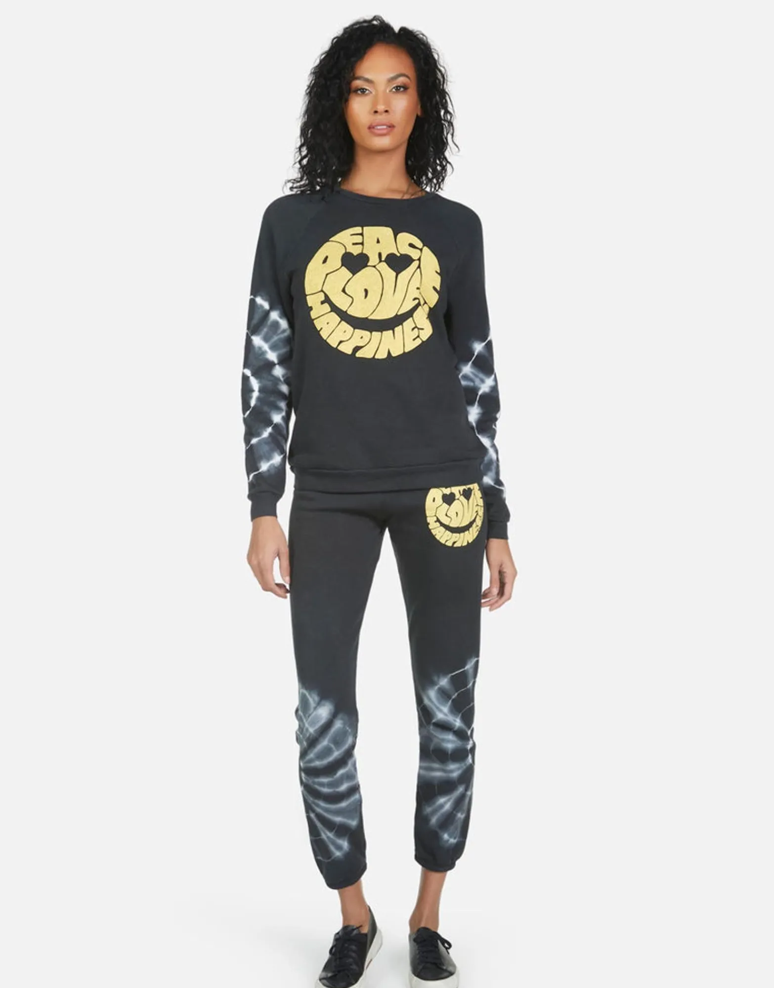 Store Gia Text Happy Face Women Long Sweatpants