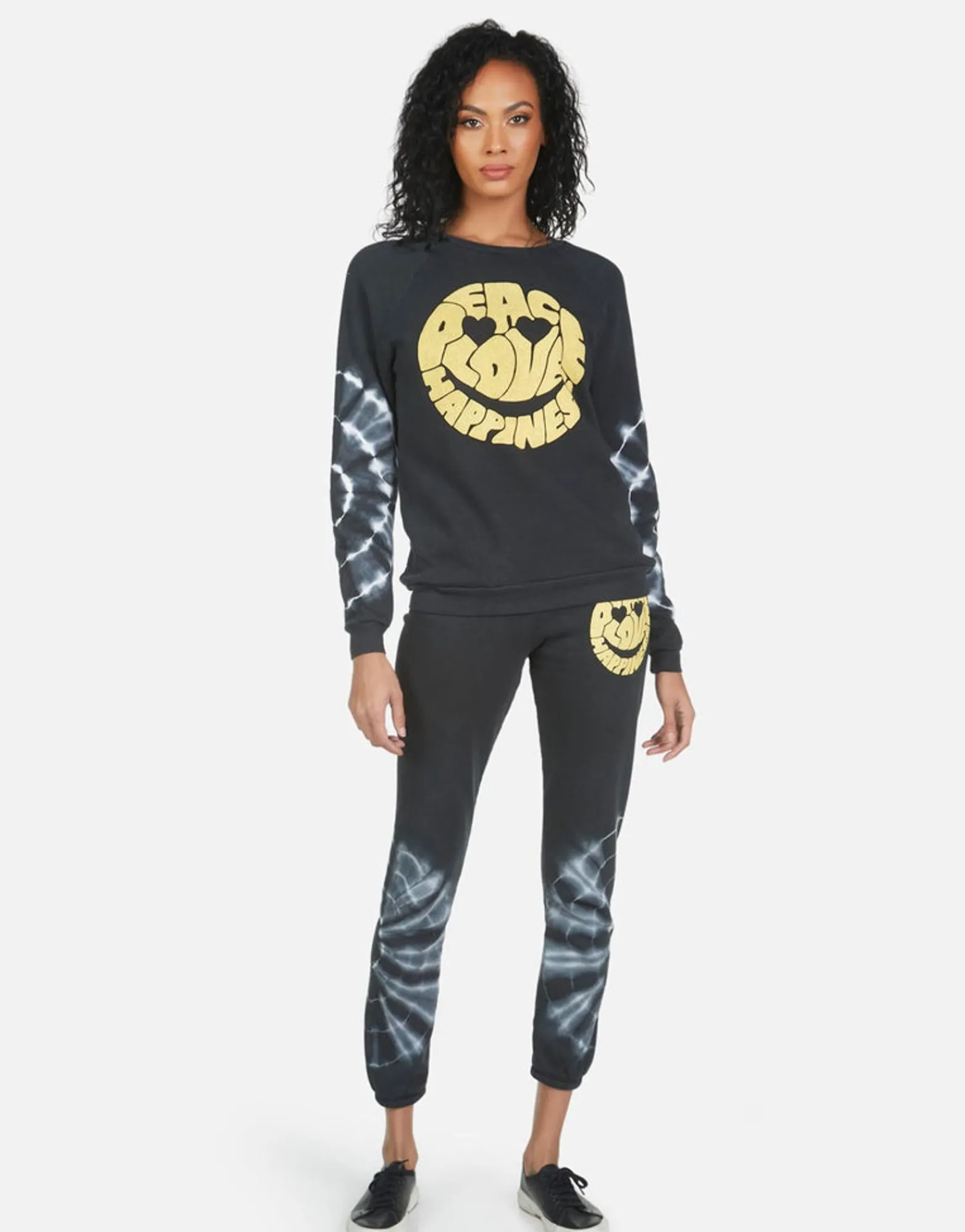 Store Gia Text Happy Face Women Long Sweatpants