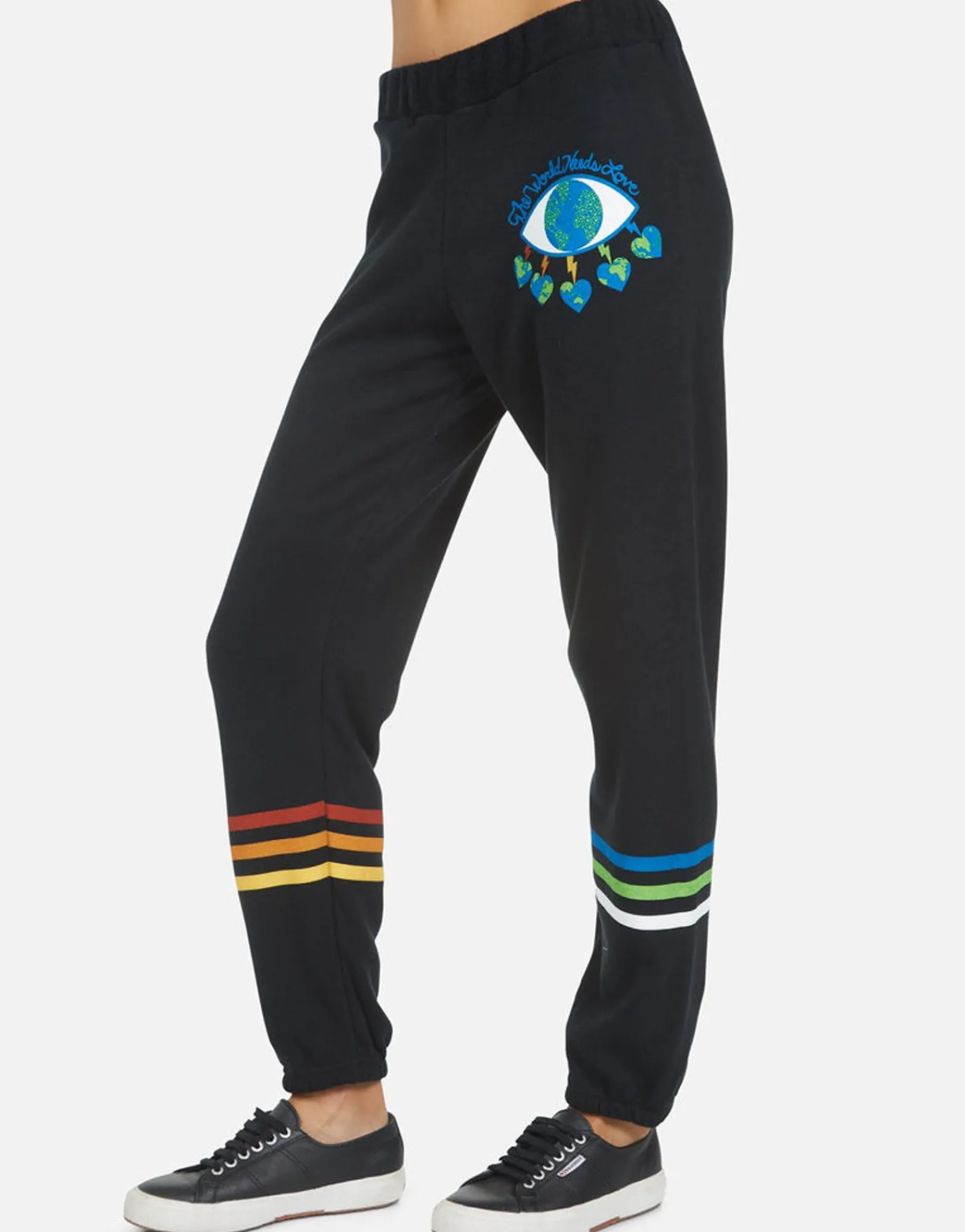 Fashion Gia World Eye Love Women Long Sweatpants