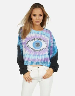 Cheap Gloria Tie Dye Eye Women Long Sleeve