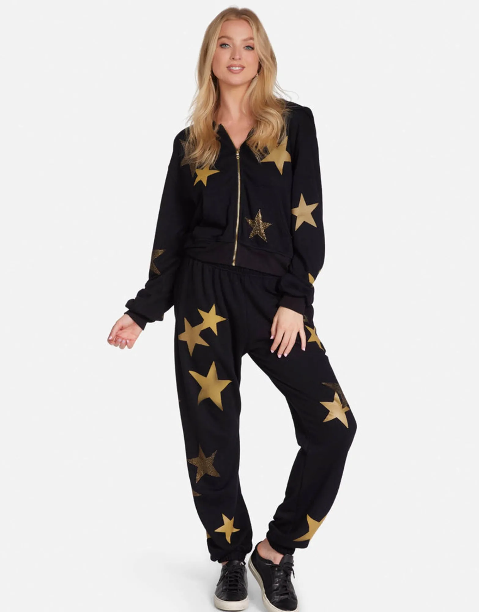 Store Gold Crystal Multi Stars Hoodie In | Lachelle By Women Hoodies