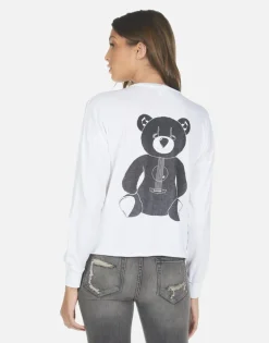 Sale Guitar Bear L/S Crop Tee | Luella By Women Long Sleeve