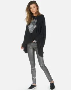 New Hamsa Elements Pullover Boyfriend Hoodie | Wilma By Women Hoodies