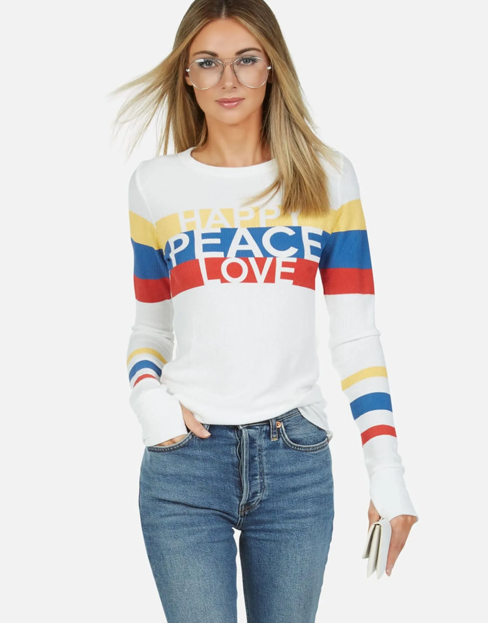 Cheap Happy Peace Love Thermal W/ Thumbhole | Mckinley By Women Long Sleeve