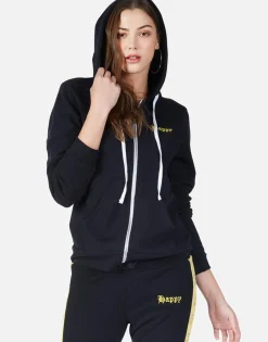Shop Happy Smiley Zip Up Hoodie | Lennox By Women Hoodies