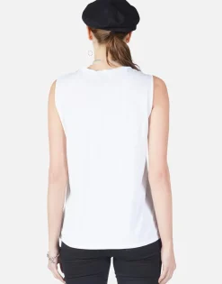 Discount Happyface Patch Scoop Neck Tank | Sibley By Women Tanks