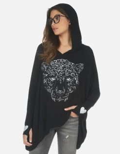 New Heart Leopard Boyfriend Hoodie | Wilma By Women Hoodies