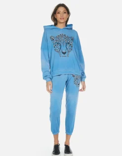Discount Heart Leopard Cropped Sweatpant | Alana By Women Crop Sweatpants