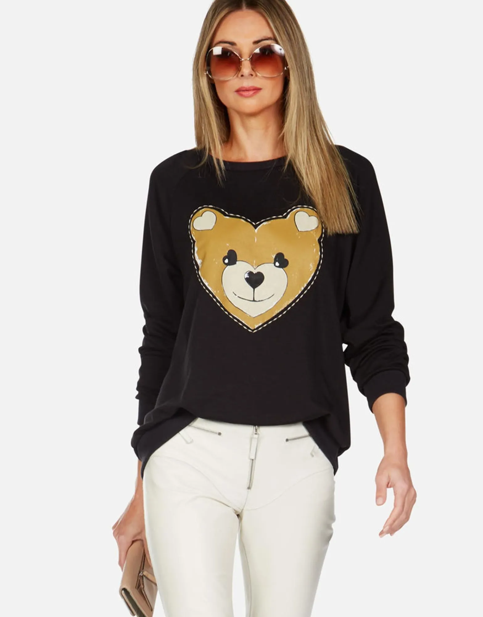 Cheap Heart Teddy L/S Vintage Pullover | Noleta By Women Long Sleeve