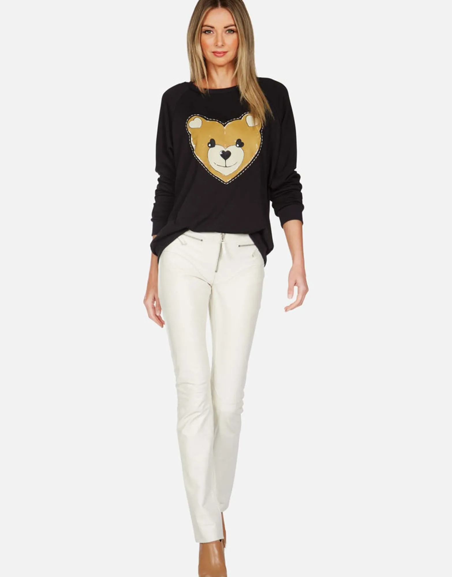 Cheap Heart Teddy L/S Vintage Pullover | Noleta By Women Long Sleeve