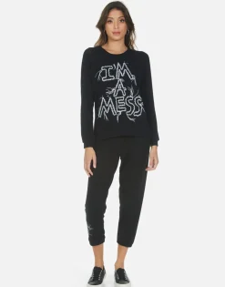 Sale I'M A Mess Crop Sweatpant | Alana By Women Crop Sweatpants