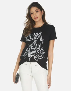 Online I'M A Mess S/S Boyfriend Tee | Edda By Women Short Sleeve