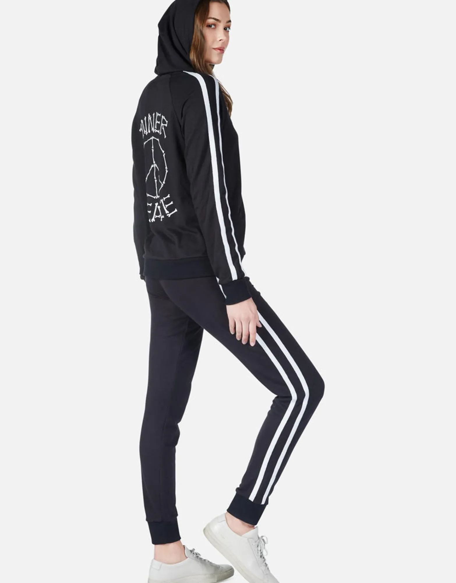 New Inner Peace Bones Zip Up Hoodie | Titi By Women Hoodies