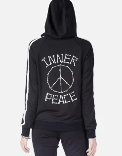 New Inner Peace Bones Zip Up Hoodie | Titi By Women Hoodies