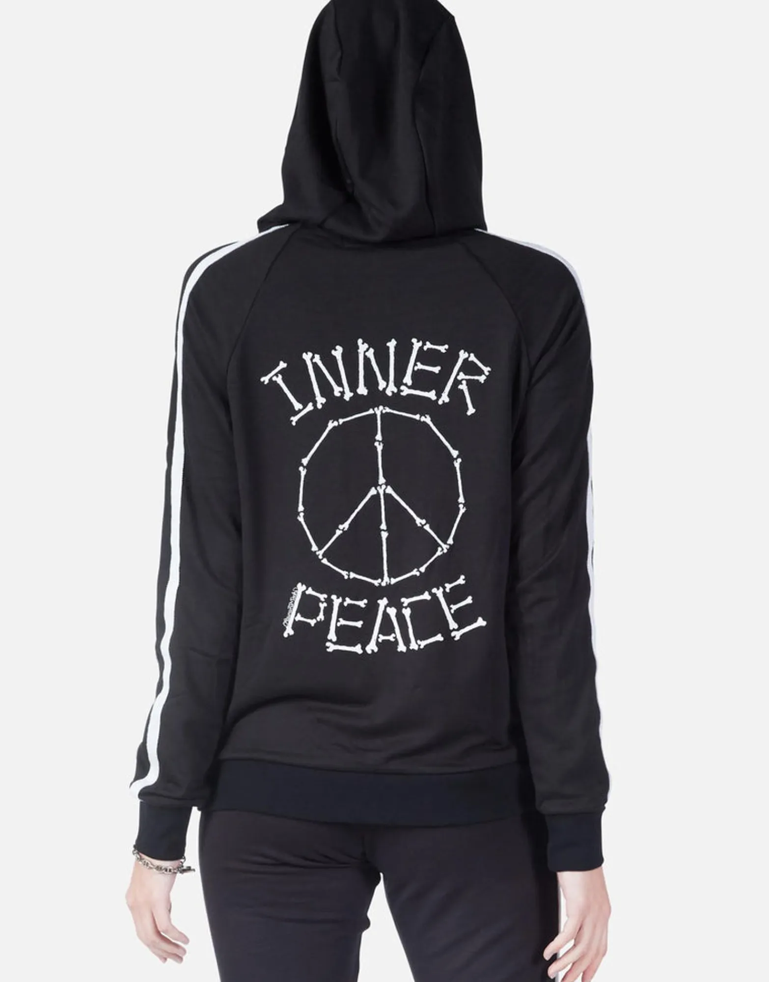 New Inner Peace Bones Zip Up Hoodie | Titi By Women Hoodies
