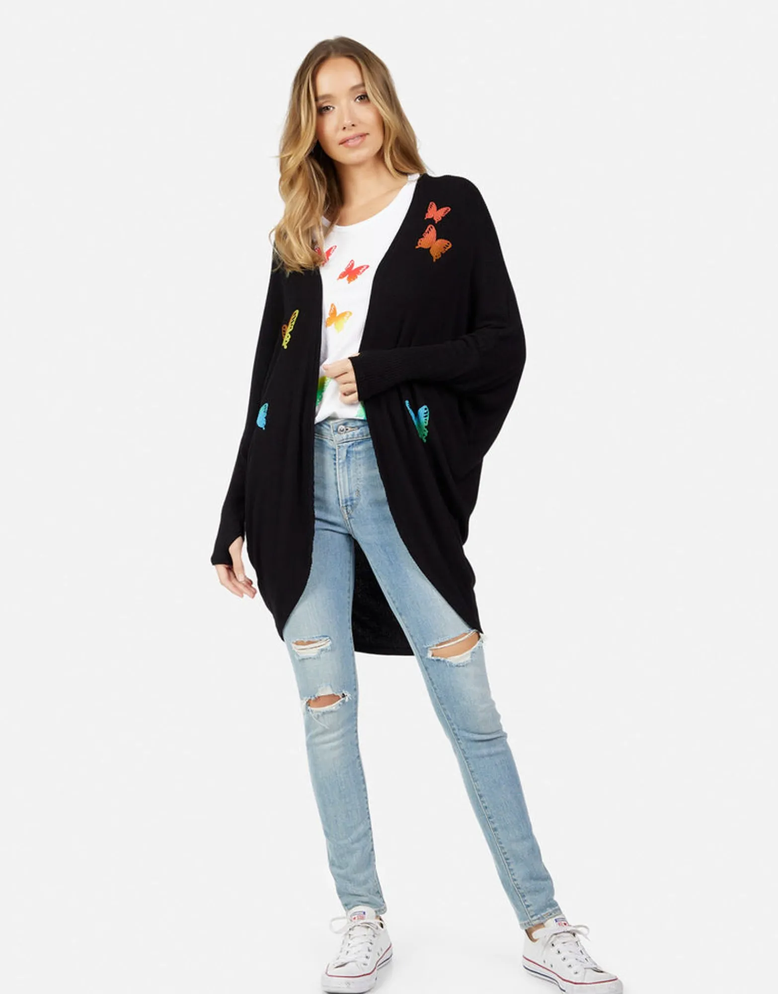 Cheap Irina Rainbow Butterflies Women Sweaters & Knits