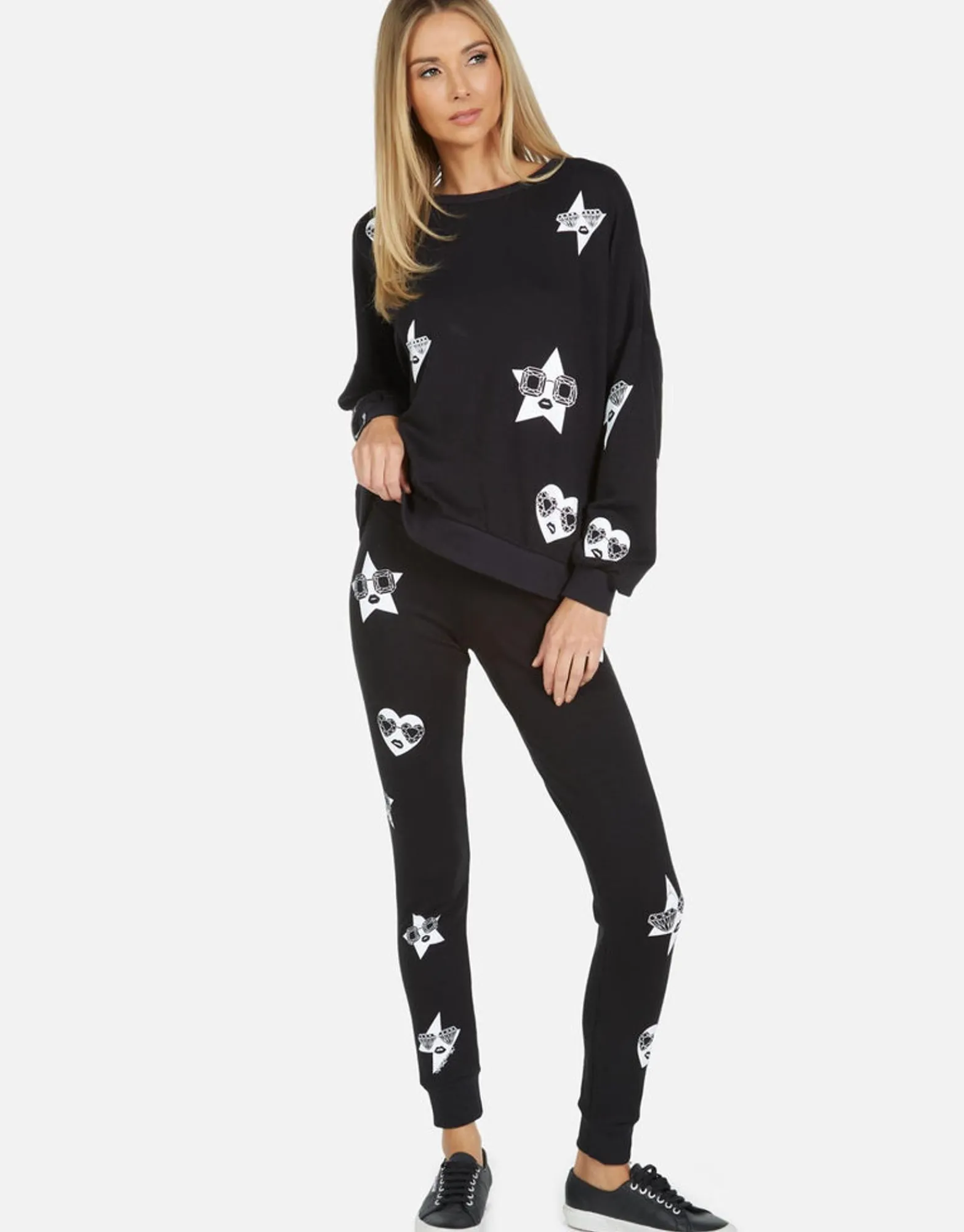 Best Sale Jess Bling Face Women Long Sweatpants