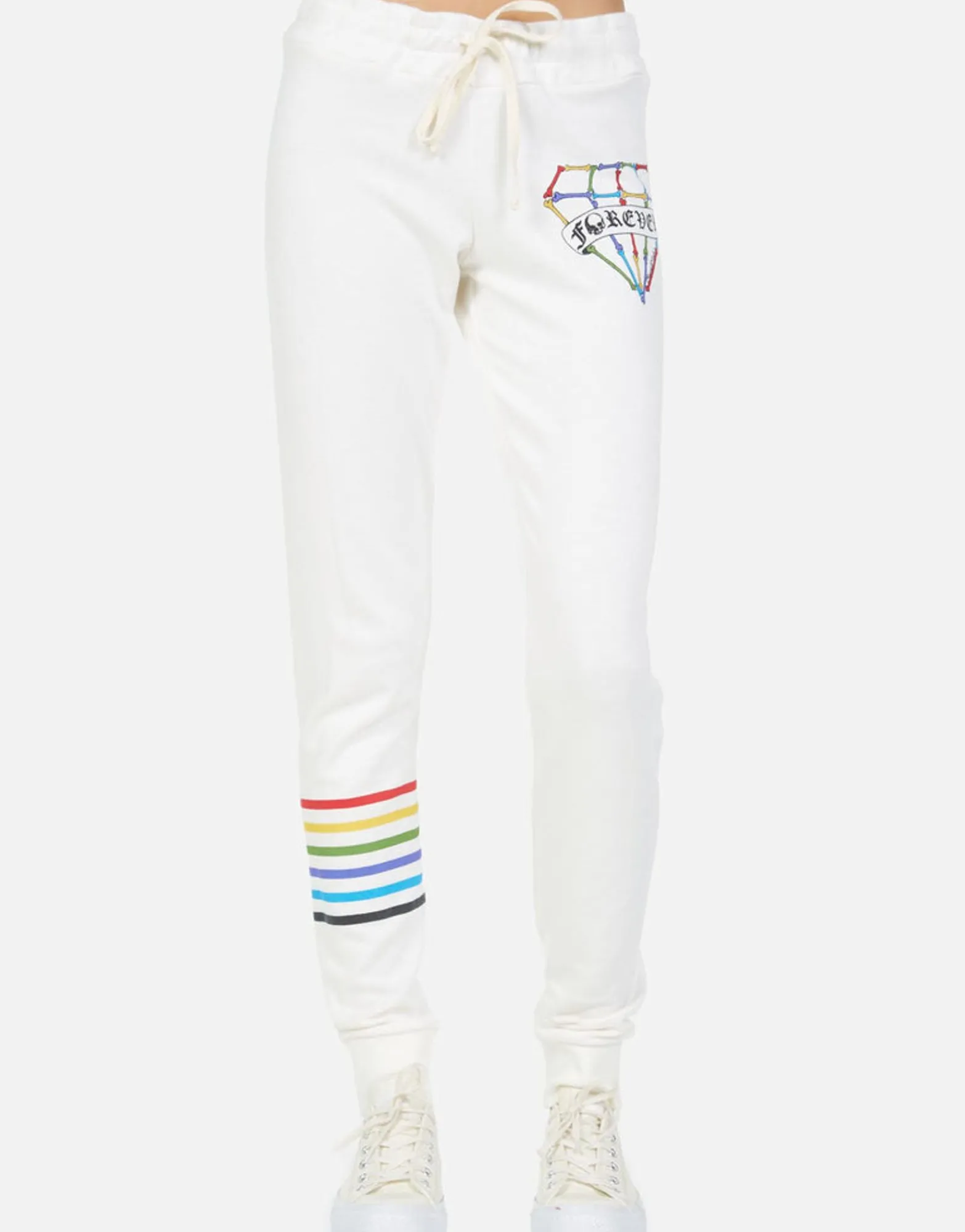 Fashion Jess Bone Diamond Women Long Sweatpants
