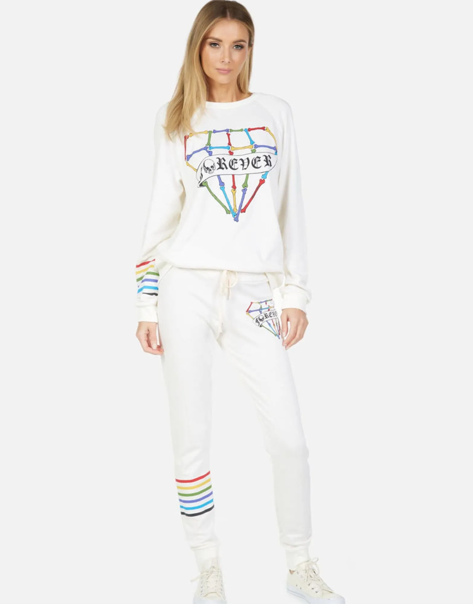 Fashion Jess Bone Diamond Women Long Sweatpants