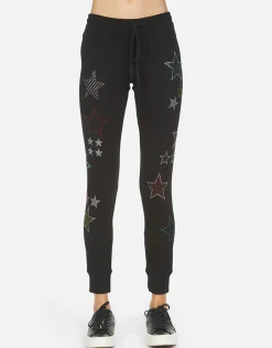 Best Sale Jess Crystal Stars Pants Made In Los Angeles California Usa Women Long Sweatpants