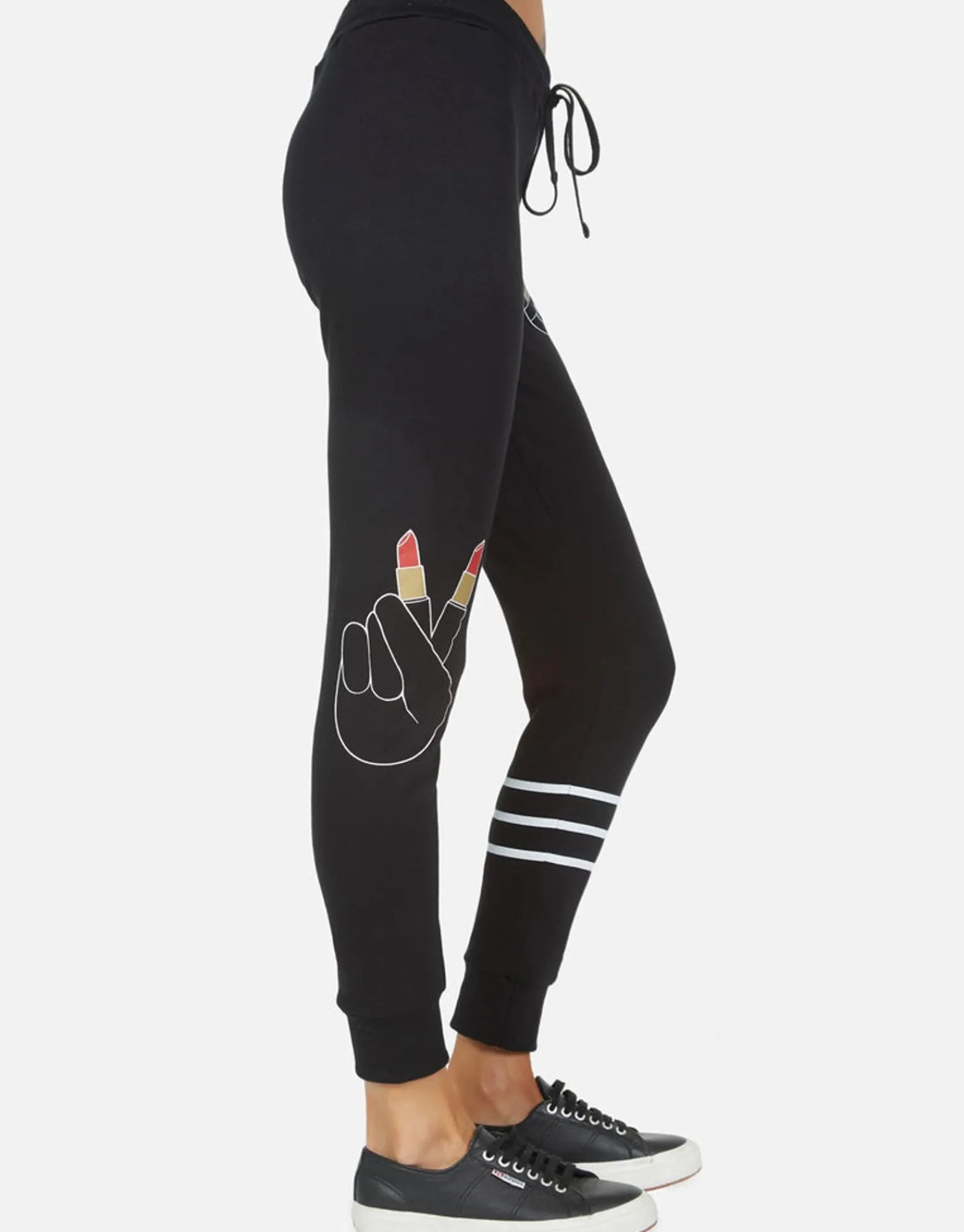 Cheap Jess Lipstick Peace Women Long Sweatpants