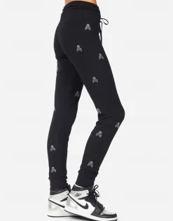 Flash Sale Jess Mini Crystal Cross Bone Skulls Women Long Sweatpants