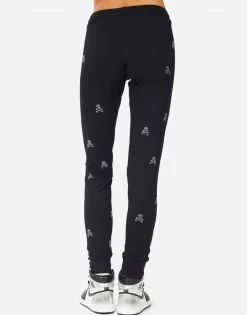 Flash Sale Jess Mini Crystal Cross Bone Skulls Women Long Sweatpants