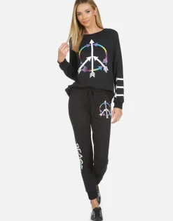 Fashion Jess Peace Arrow Women Long Sweatpants