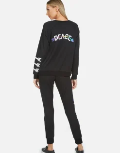 Fashion Jess Peace Arrow Women Long Sweatpants