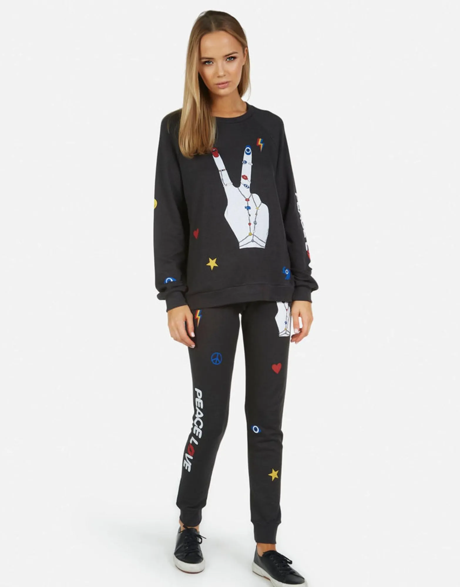 Cheap Jess Peace Hand Elements Women Long Sweatpants
