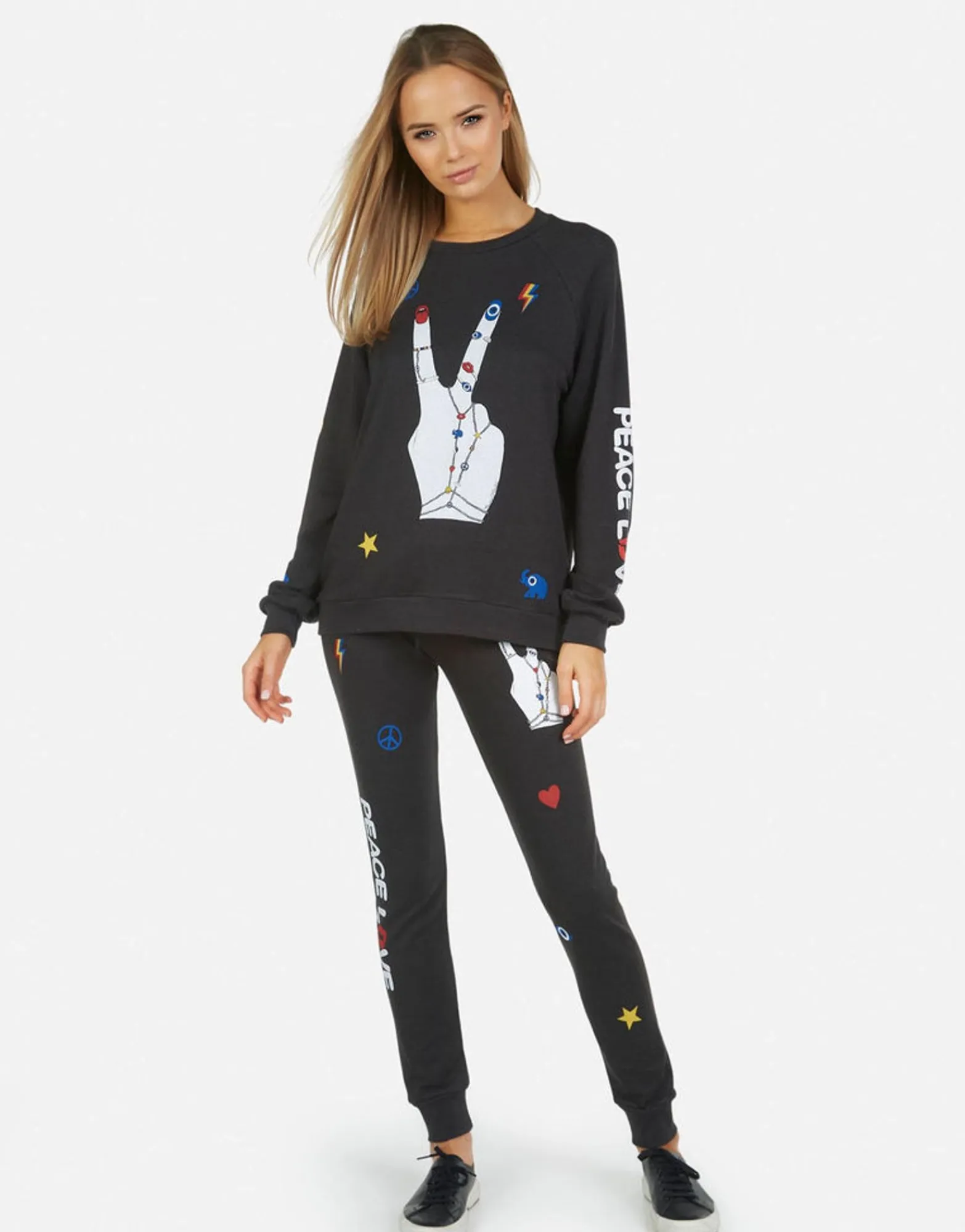 Cheap Jess Peace Hand Elements Women Long Sweatpants