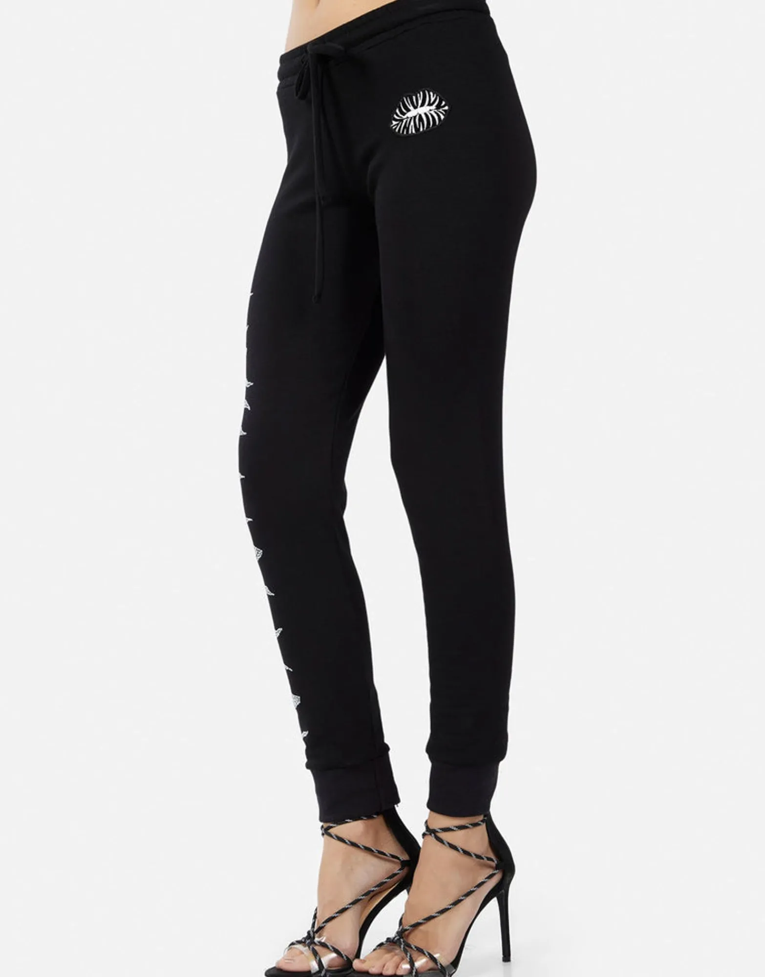 Best Sale Jessica Zebra Lip Women Long Sweatpants