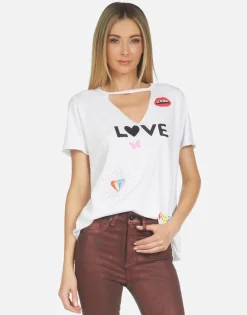 Online Jhene #1 Love Rainbow Lip Women Short Sleeve