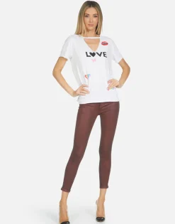 Online Jhene #1 Love Rainbow Lip Women Short Sleeve