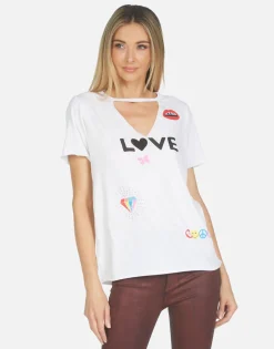 Online Jhene #1 Love Rainbow Lip Women Short Sleeve