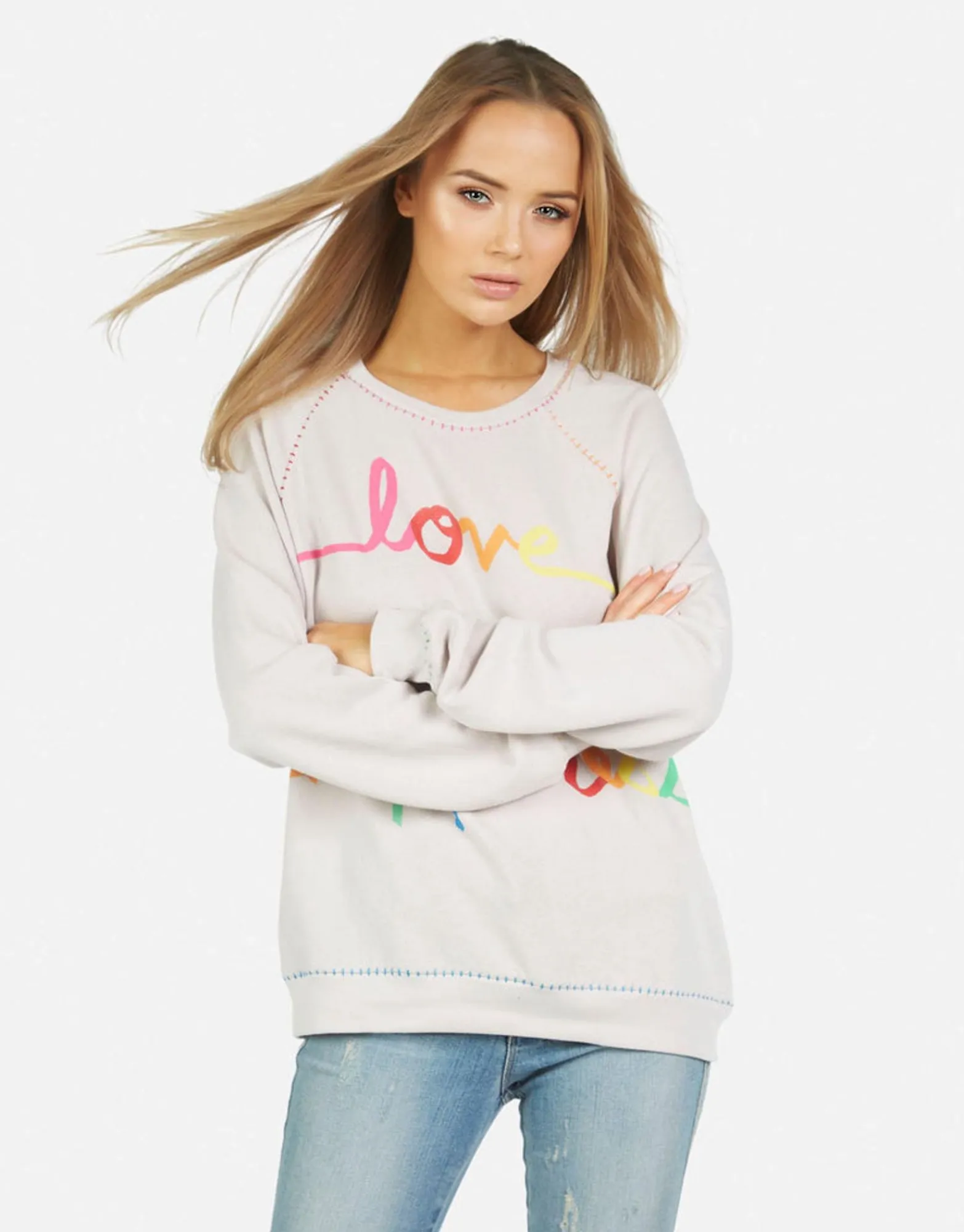 Cheap Jocelyn Love Peace Happiness Women Long Sleeve
