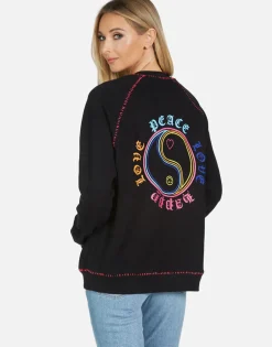 Store Jocelyn Neon Line Tiger Women Long Sleeve