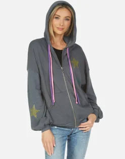 Shop Kaliyah Star Skull Women Hoodies